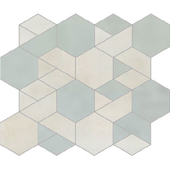 Mosaic House Moroccan tile Sata BC 1-30 White Celadon Green   